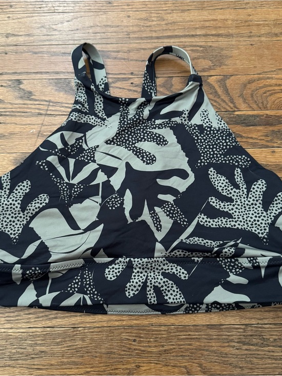 Prana Other - prAna Marine Street Swimsuit Bikini Top in SEASIDE Black Green/Khaki L EUC